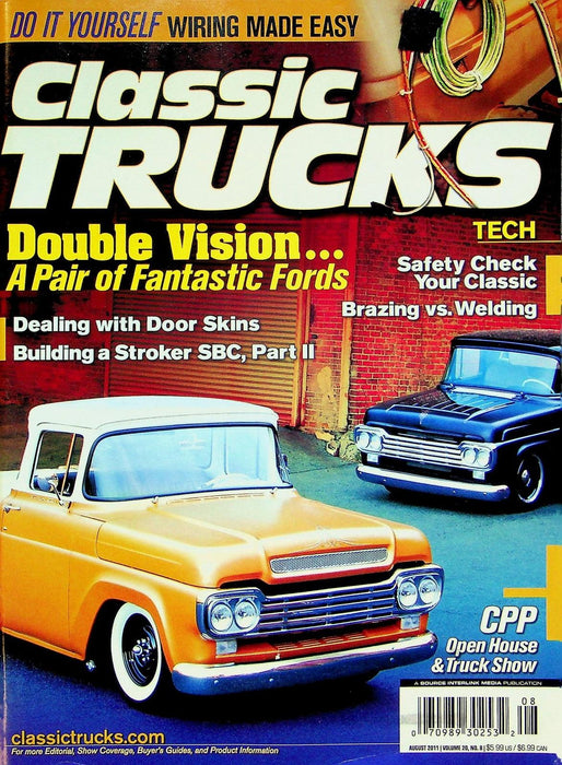 Classic Trucks Magazine August 2011 Vol 20 # 8 A Pair of Fantastic Fords