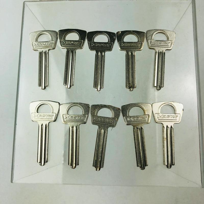 10x Master Lock Co 22 KR Key Blanks Vintage Double Cut Uncut New NOS Straight 7