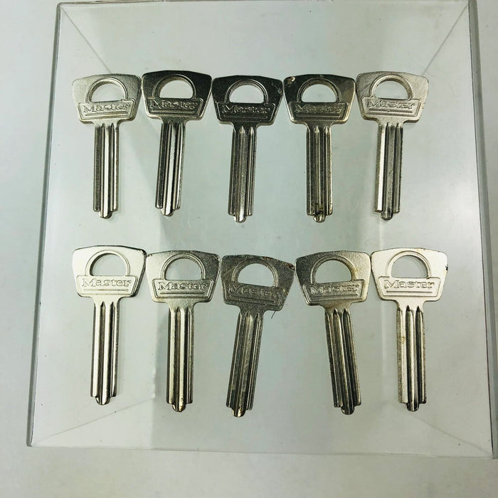 10x Master Lock Co 22 KR Key Blanks Vintage Double Cut Uncut New NOS Straight 7