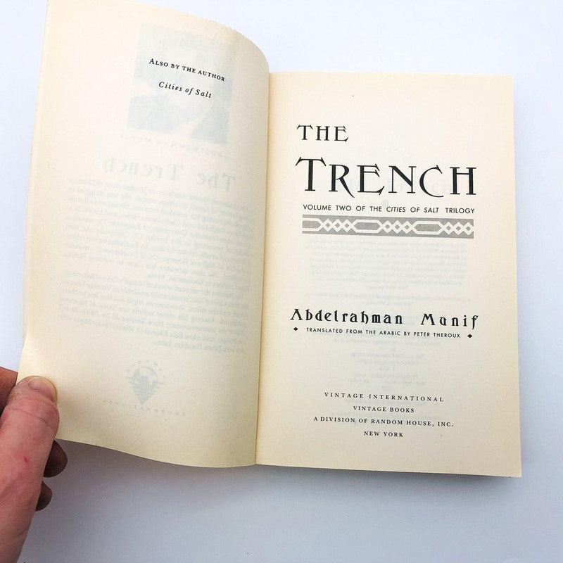 The Trench Paperback Abdelrahman Munif 1993 Volume 2 Cities of Salt Trilogy Oil 6