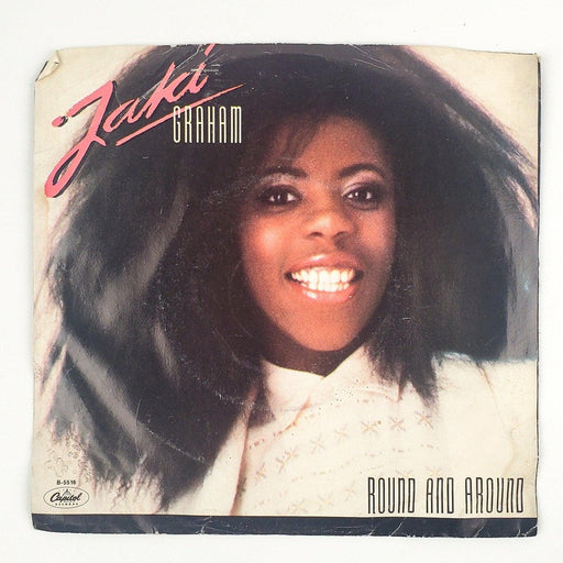Jaki Graham Round And Round Record 45 RPM Single B-5516 Capitol Records 1985 1