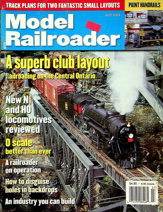 Model Railroader Magazine July 2002 Vol 69 No 7 A Superb Club Layout