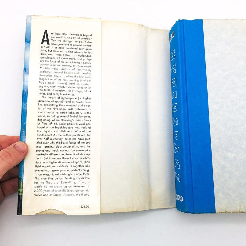Hyperspace Hardcover Michio Kaku 1994 Superstring Kaluza Klein Theories Space 7