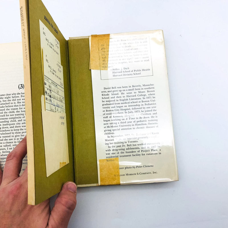 A Time To Be Born Hardcover David Bell M. D. 1975 Neonatal Medicine True Stories 10