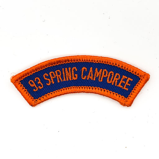 Boy Scouts of America Patch 1993 Spring Camporee Shoulder Blue Orange 1
