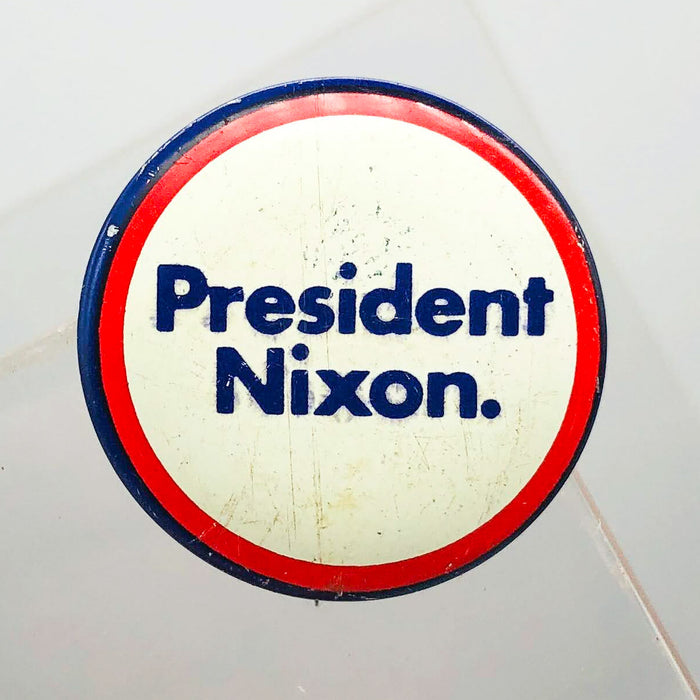 President Nixon Button 1" Pin Presidential Political Campaign Red White Blue 5