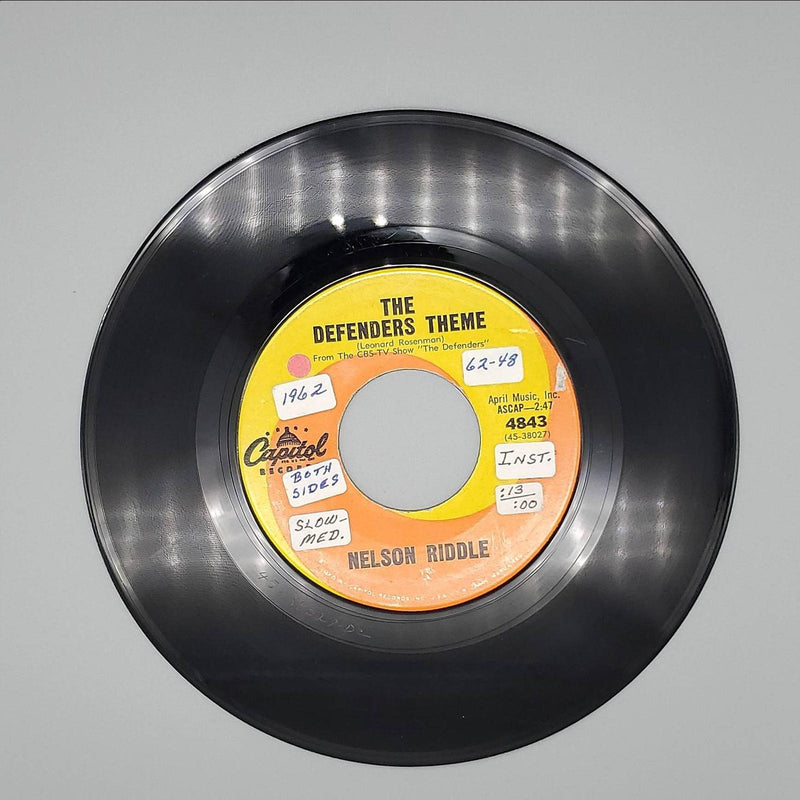 Nelson Riddle Naked City Theme / The Defenders Theme Single Record Capitol 1962 2