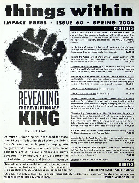 Impact Press 2006 # 60 Martin Luther King Radical Revolutionary