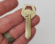 2x Corbin Z1-59B2-6 Key Blanks Nickel Silver 6 Pin NOS 1