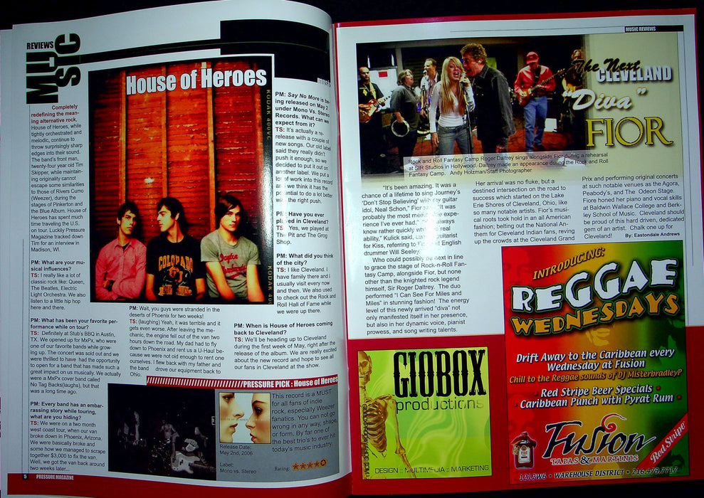 Pressure Magazine April 2006 House Of Hereos Indie Rock And Roll Hall of Fame