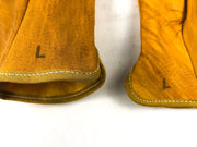 Leather Gloves Work 2 Pairs Driver Safety Large Bucko Grain Palm Knoxville B1623 6