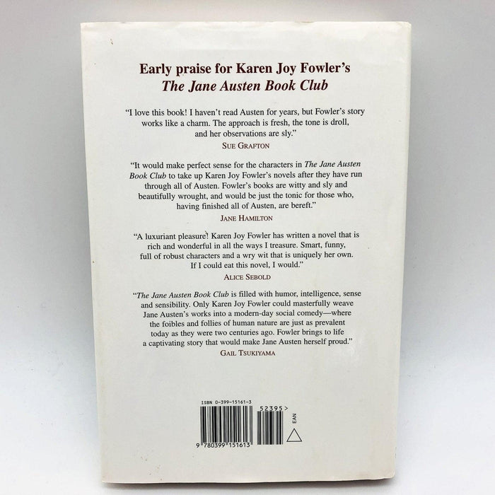 The Jane Austen Book Club Hardcover Karen Joy Fowler 2004 Group Read California 2