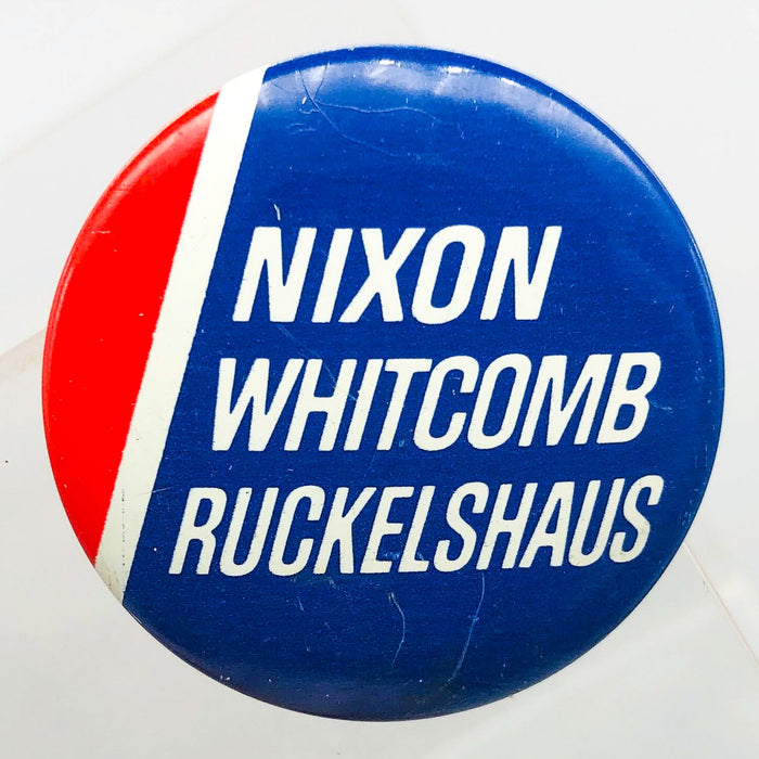 Nixon Whitcomb Ruckelshaus Button 1.25" Presidential Campaign Political 7