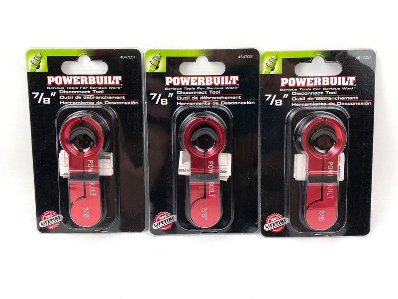 3pk Fuel & Transmission Line Disconnect Tool Set 7/8" Powerbuilt Brand 647051 1