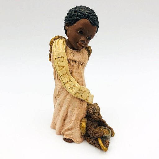 All Gods Children Figurine Mariah 1994 African American Angel Girl Patience COA 1
