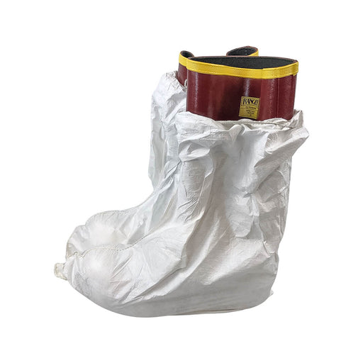 10 Pairs Disposable Shoe Boot Covers White Elastic Top 13" Lakeland 903 SZ S/M 1