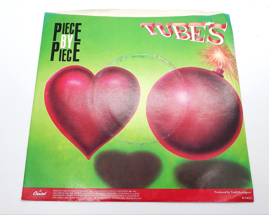 The Tubes Piece By Piece 45 RPM Single Record Capitol Records 1985 B-5443 2