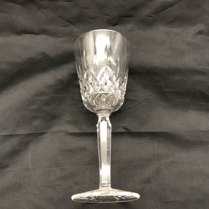 1ct Waterford Crystal Wine Goblet Lismore Pattern 8-3/8" Signed Signature Glass