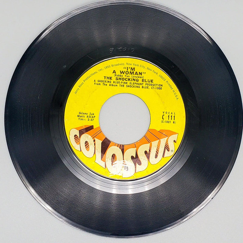 The Shocking Blue Mighty Joe / I'm A Woman Record 45 RPM Single Colussus 1970 2