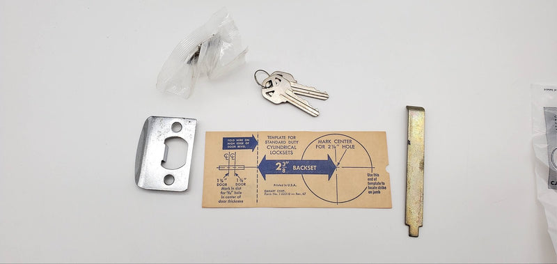 Kwikset Entry Door Knob Satin Chrome US26D Vista 508VDC Locking Keyed NOS 7