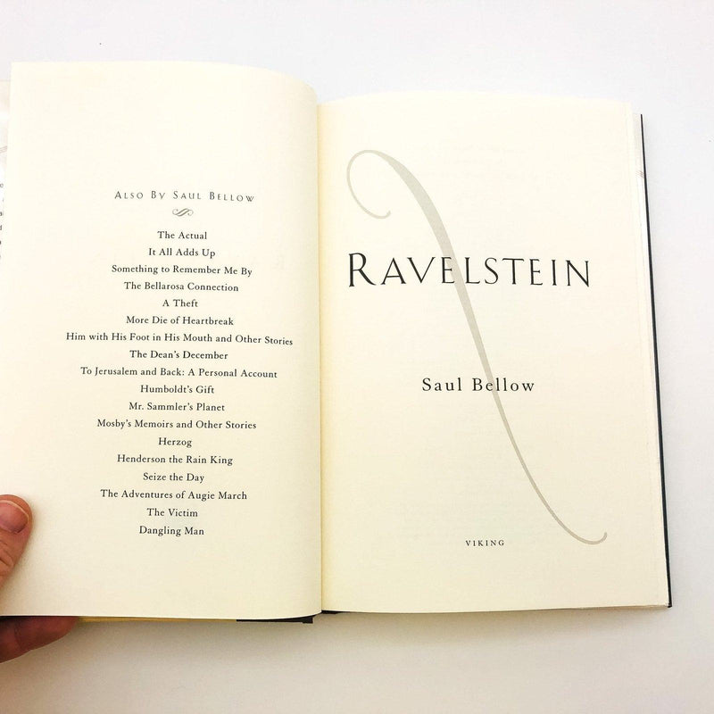 Ravelstein Hardcover Saul Bellow 2000 Elegy Friendship AIDS 1st Edition Ex Libra 7