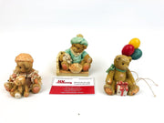 Cherished Teddies Little Jack Horner, Beary Happy Wishes, Future Beareth 3pcs 7