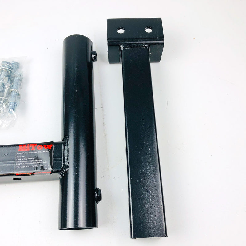 HiTow HT409-D Hitch Mount Dual Flagpole Holder 2" Receivers Black Powder Coat