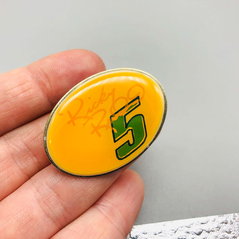Ricky Rudd Nascar Lapel Pin Tide No 5 Chevrolet Lumina Epoxy Pinback Racing