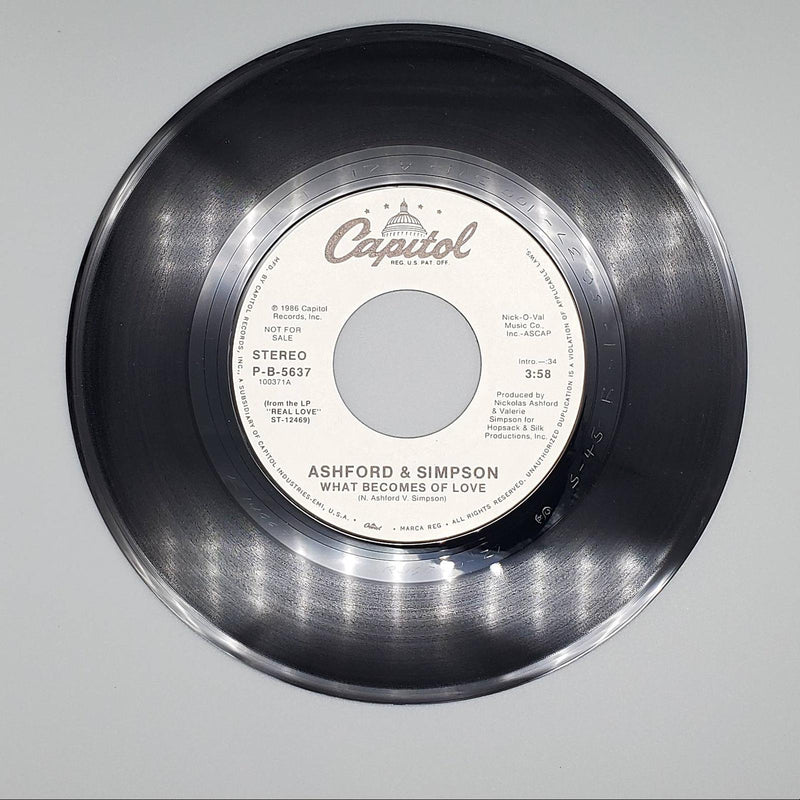 Ashford & Simpson What Becomes Of Love Single Record Capitol Records 1986 3