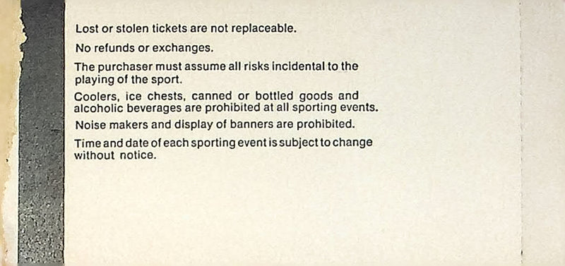 OSU Buckeye Mens Basketball Game Ticket Feb 1980s Vs. Northwestern Wildcats