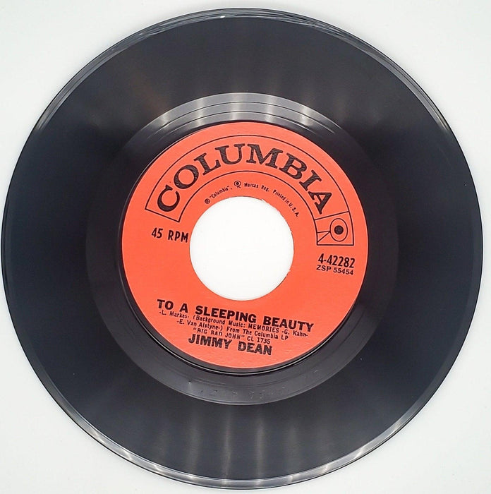 Jimmy Dean To A Sleeping Beauty Record 45 RPM Single Columbia 1962 4