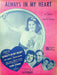 Always In My Heart Sheet Music Song Lyrics 1942 Kay Francis Ernesto Lucuona 1