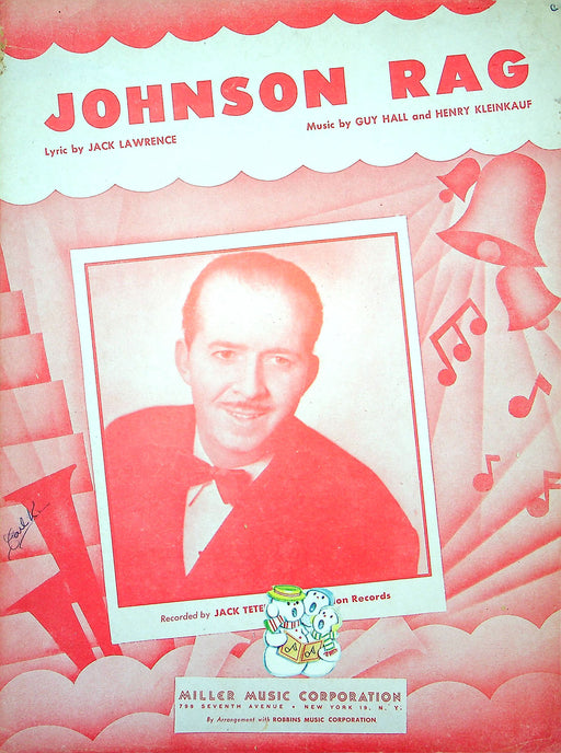 Sheet Music Johnson Rag Jack Lawrence Guy Hall 1945 Ragtime Piano Miller Music 1