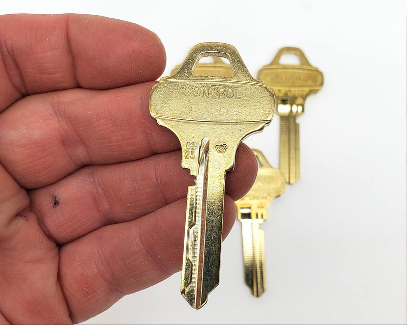 5x Schlage Everest 35-016 C125 Key Blanks Nickel Silver 6 Pin NOS 2