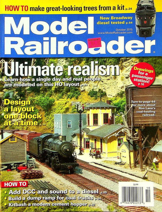 Model Railroader Magazine October 2015 Vol 82 No 10 One Block At A Time