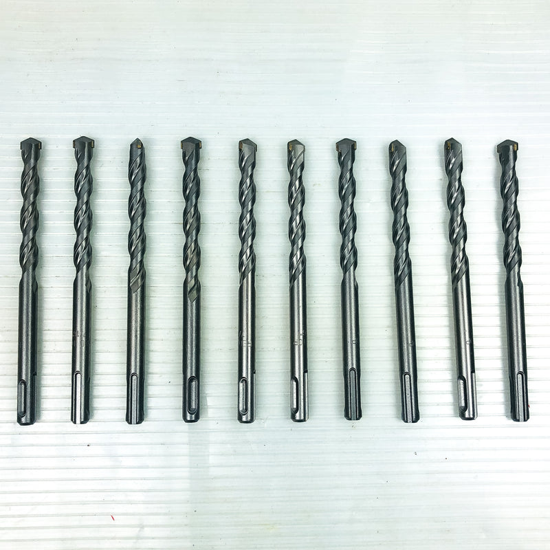 Hammer Drill Bits 7/16x6" SDS Plus 10-pk 3.5" LOC Carbide Tip Concrete Masonry