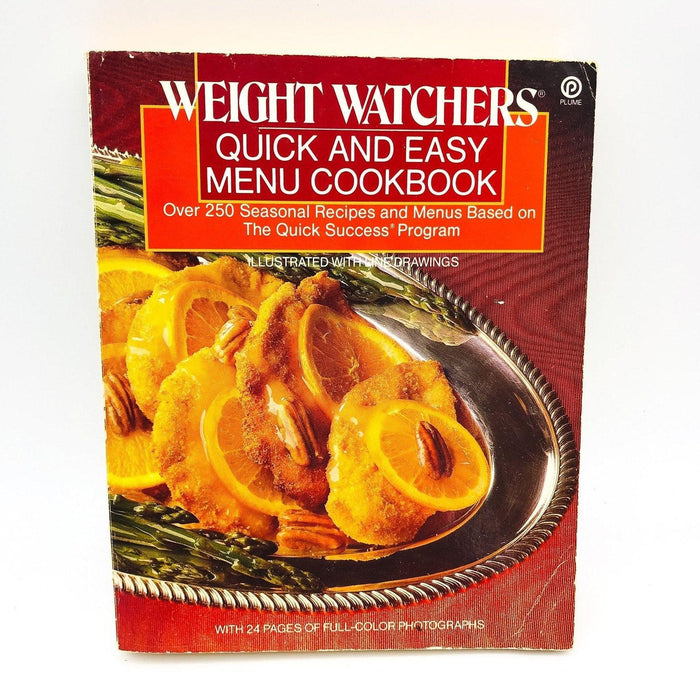 Weight Watchers Paperback Weight Watchers 1987 Low Calorie Diet Recipes Menu 1