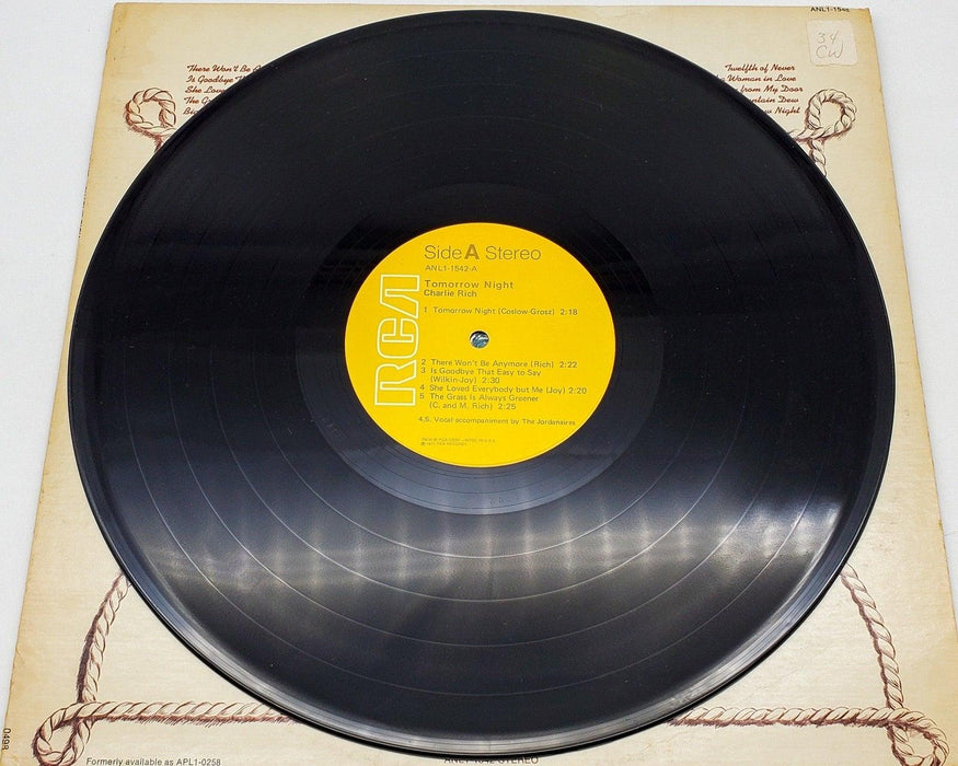 Charlie Rich Tomorrow Night 33 RPM LP Record RCA Victor 1973 5