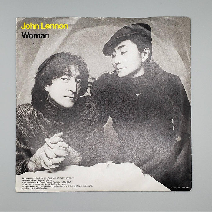 John Lennon Woman Single Record Geffen 1981 GEF 49644 1