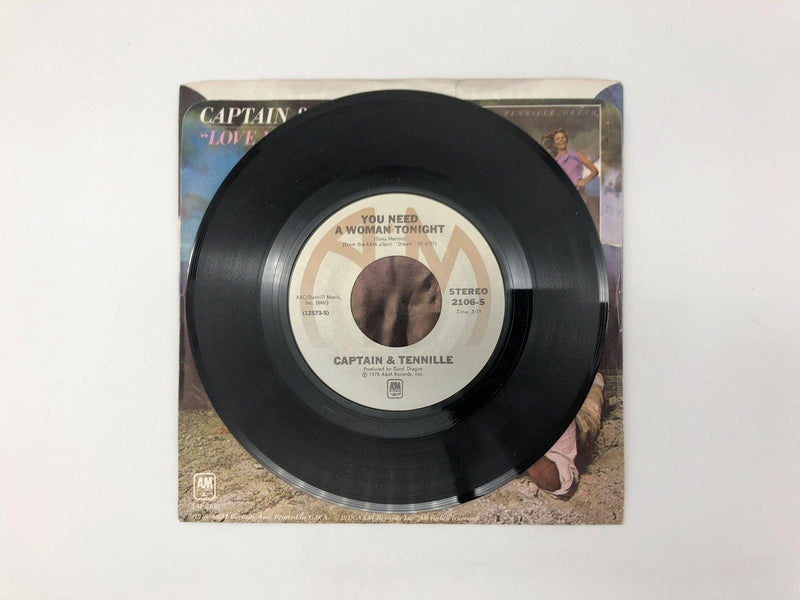 Captain & Tennille You Need A Woman Tonight Record 45 RPM Single 2106-S A&M 1978 4
