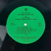 Temple University Singers Joy To You Mother Of The Lord 33 RPM LP Record 1979 3