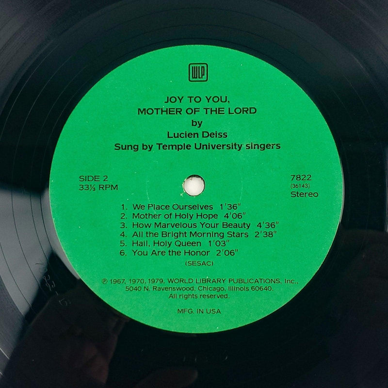 Temple University Singers Joy To You Mother Of The Lord 33 RPM LP Record 1979 3