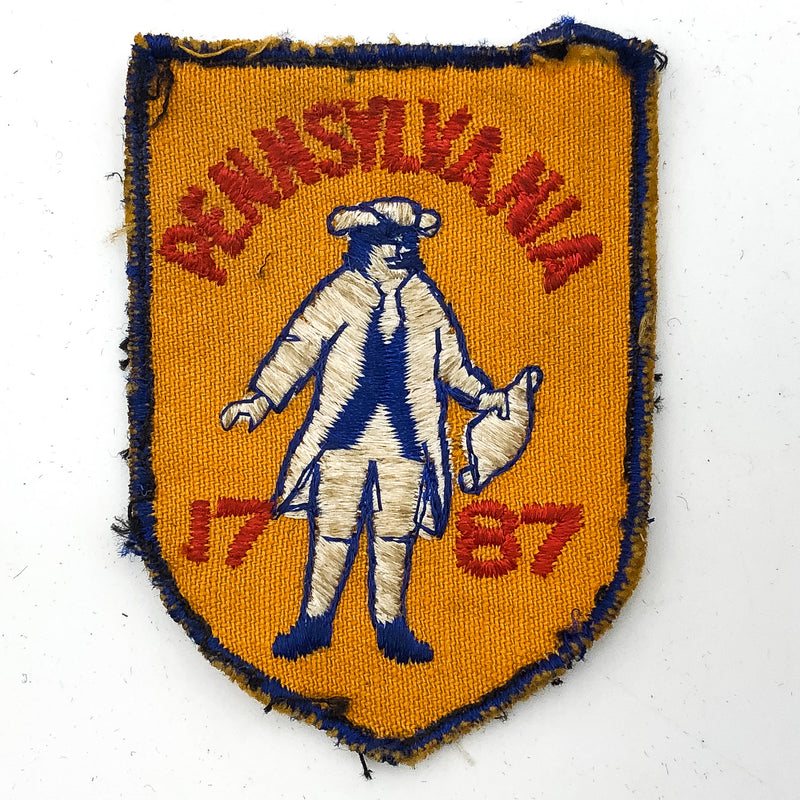 Vintage Pennsylvania Patch Established 1787 PA State Souvenir Embroidered