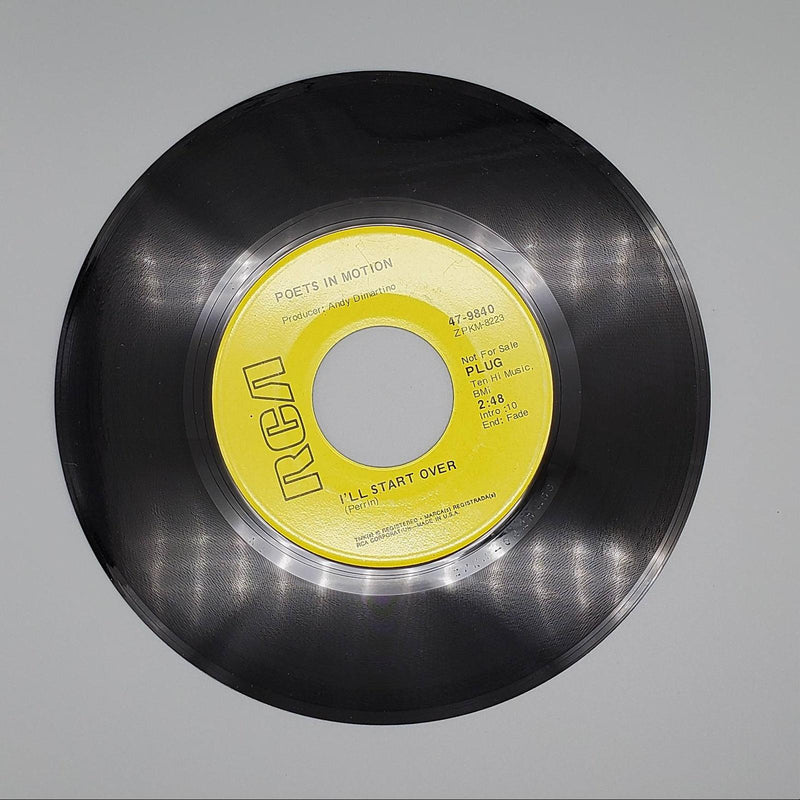 Poets In Motion I'll Start Over Single Record RCA 47-9840 PROMO 1