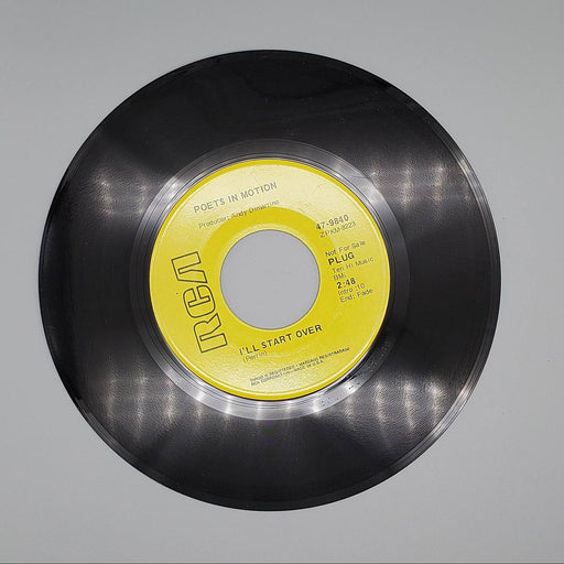 Poets In Motion I'll Start Over Single Record RCA 47-9840 PROMO 1
