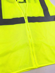 Hi-Visibility Yellow Green Mesh Safety Vest PIP 302-MVGZLY Size XL 2pk 4