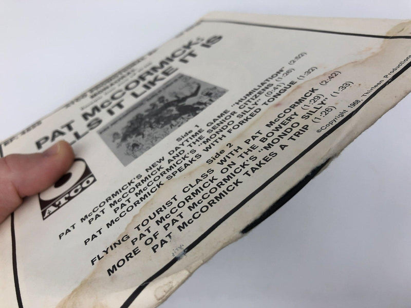 Pat McCormick Tells It Like It Is Record 45 RPM EP 4529 ATCO Records 1968 PROMO 5