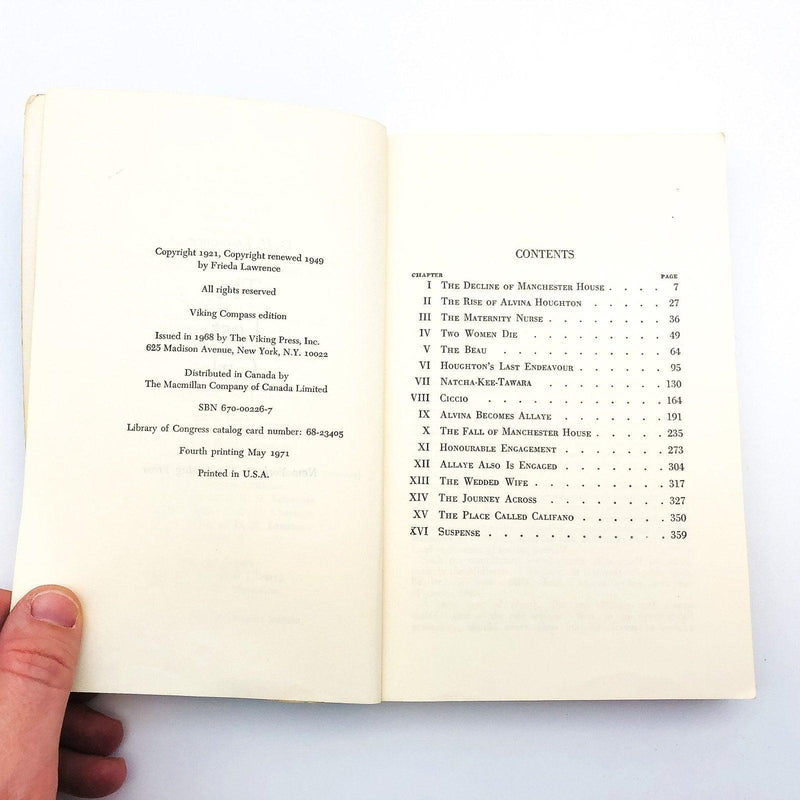 The Lost Girl Paperback D. H. Lawrence 1971 Sensual Life Intelligence Isolation 8