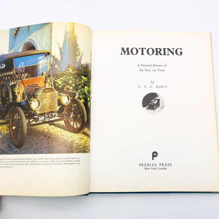 Motoring Hardcover L. T. C. Rolt 1974 1st Edition Over 470 Illustrations History 7