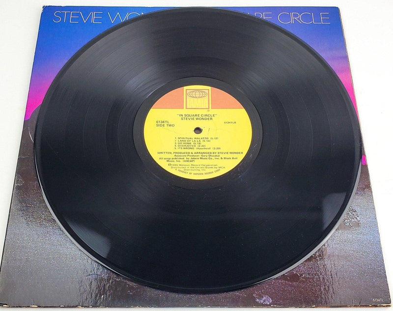 Stevie Wonder In Square Circle 33 RPM LP Record Tamla 1985 Embossed Gatefold 7